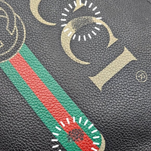 Gucci  Black Leather Portfolio Clutch - Picture 10 of 17